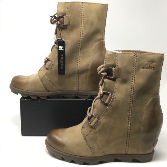 Sorel Joan Of Arctic Wedge II Boots, Ash Brown - Picture 5 of 15